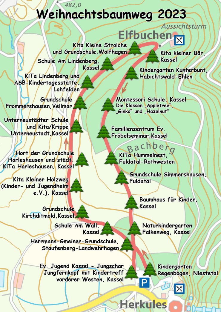 2023-Weihnachtsbaumweg-Karte mit Einrichtungen